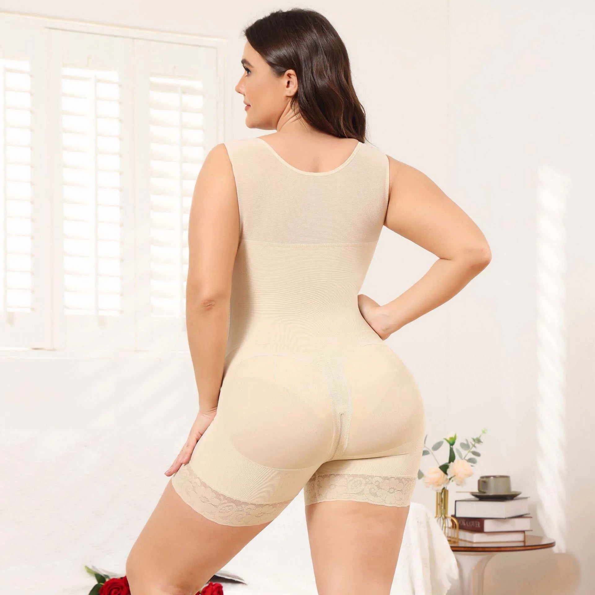Full Body Shapewear Butt Lifter Fajas Colombian Girdle Body Shaper Trending Products Mesh Back Compression Slimming Bodysuits