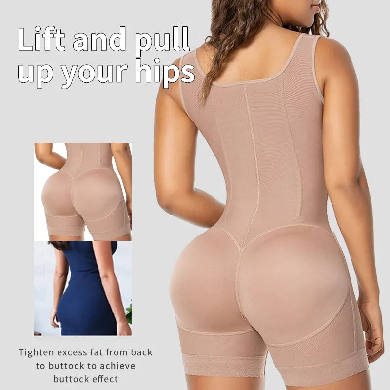 Wholesale Post Surgery Compression Garment Snatched Plus Size Stage 2 Fajas High Waist Shapewear Bodysuit for Woman