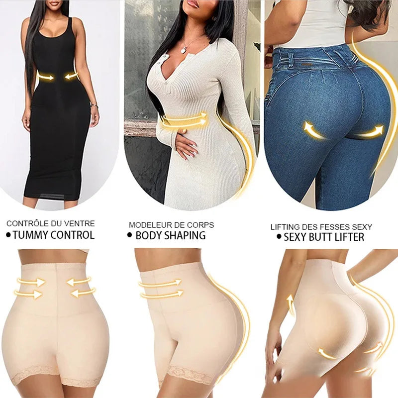 High Waist Butt Lifter Hip Enhancer Shaper Trainer Padded Girdle Tummy Control Panties Slimming Underwear Corset Faja Shapewear