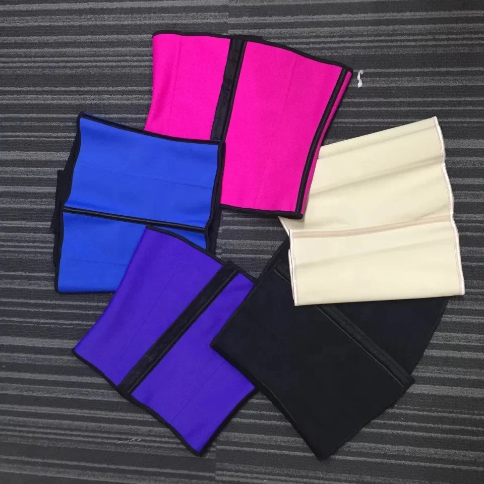 Top Quality Ann Cherry 9 Steel Bones LATEX Compression Slimming Waist Trainer Colombian Fajas