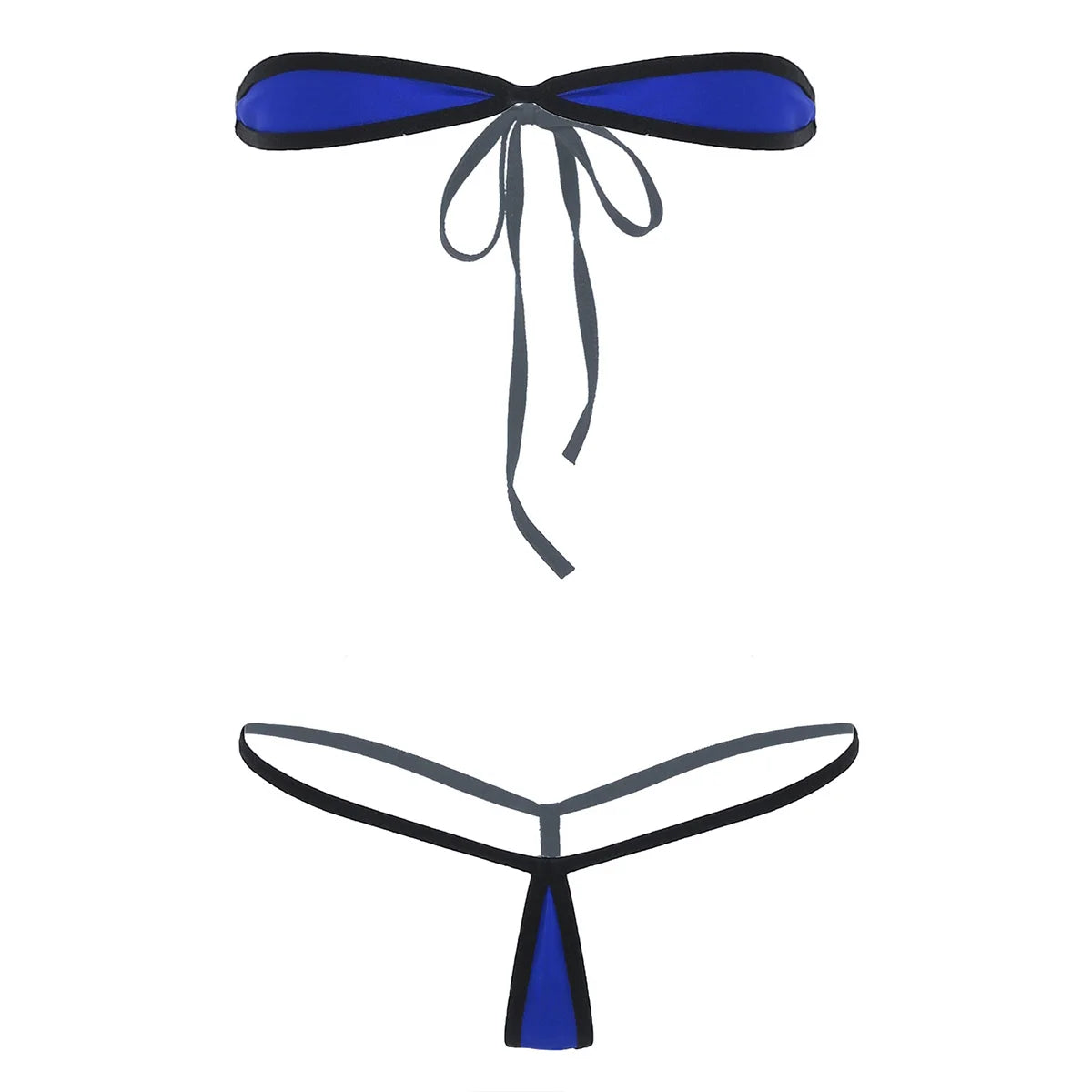 Transparent Hot Erotic Bikini Set Women Swimwear Bathing Suit Tube Bra Top Brazilian Swimsuit Micro Mini G-string Briefs Bottom
