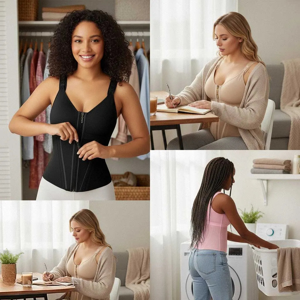 Women Girdles Belt Waist Trainer High Compression Corset Compression Vest Bra Waist Trainer Shapewear Fajas for Women Colombian