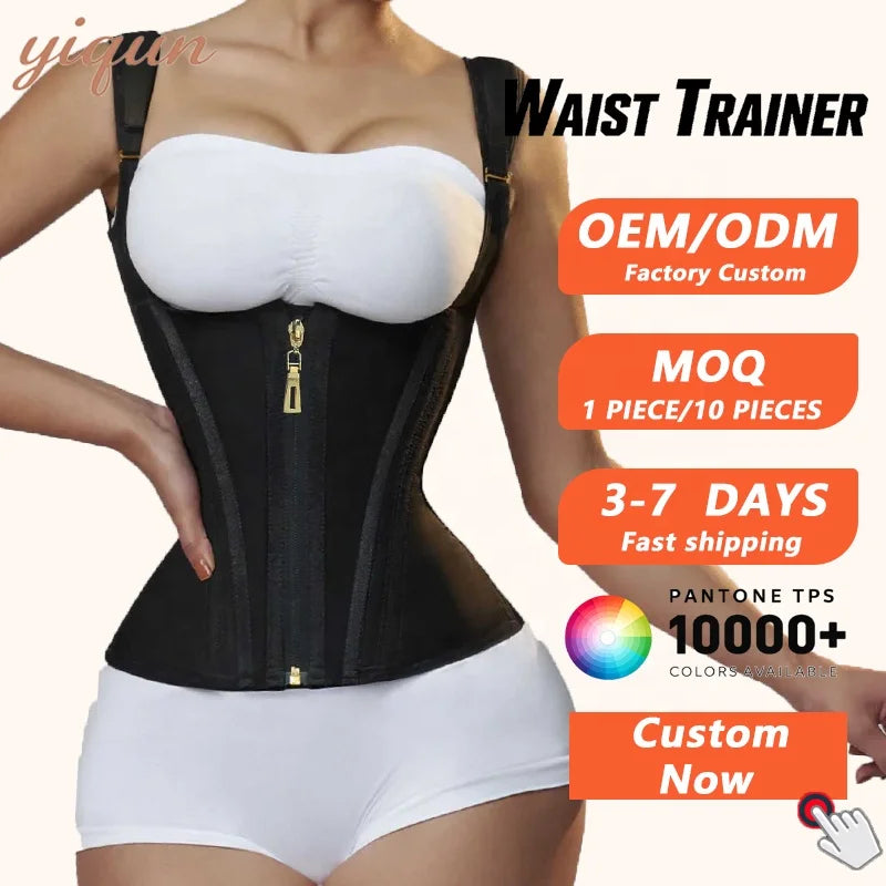 KaFoSha Women's Colombian Girdles 4 Row Hooks Sweat Swat Belt Waist Trainer Shaper Fajas Colombianas Moldeadoras