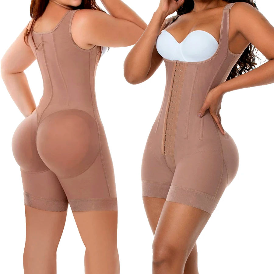 Wholesale Post Surgery Compression Garment Snatched Plus Size Stage 2 Fajas High Waist Shapewear Bodysuit for Woman