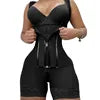 Fajas Colombianas Body Shaper Corset Girdles  Front Hooks Zipper Open Bodysuit Lace  Shapewear for Women