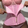 Hourglass Waist Trainer Belt With Zipper Girdle High Compression Body Shaper Fajas for Women Underbust Corset Latex