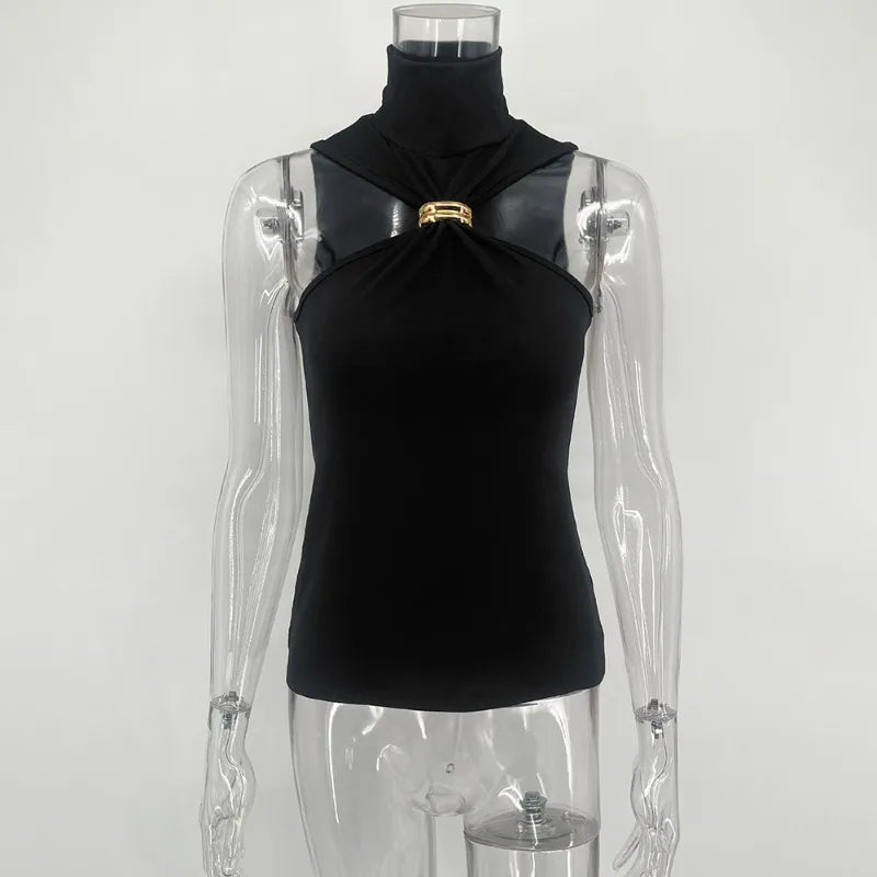Tuularose Women Summer Tank Top Fashion Solid Sleeveless Strapless Tight T-Shirt Top Sexy High Street Vintage Vest Camisole 2025