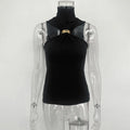 Tuularose Women Summer Tank Top Fashion Solid Sleeveless Strapless Tight T-Shirt Top Sexy High Street Vintage Vest Camisole 2025