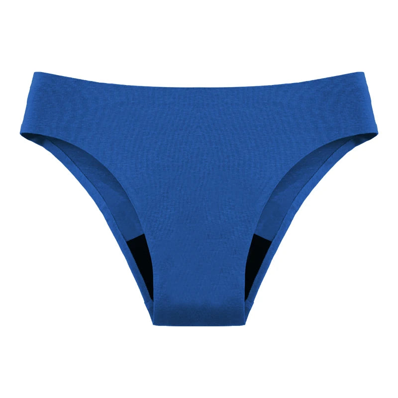 Seamless Menstrual Period Panties 4-Layer Leakproof Heavy Flow Mesh Briefs Fast Absorbent Panties Plus Size Briefs 3XL