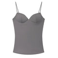 HXAO Woman Tops Corset Crop Top Women Sleeveless Black Brown Top With Straps Camisole Bodycon Backless Sexy Tops Bustier