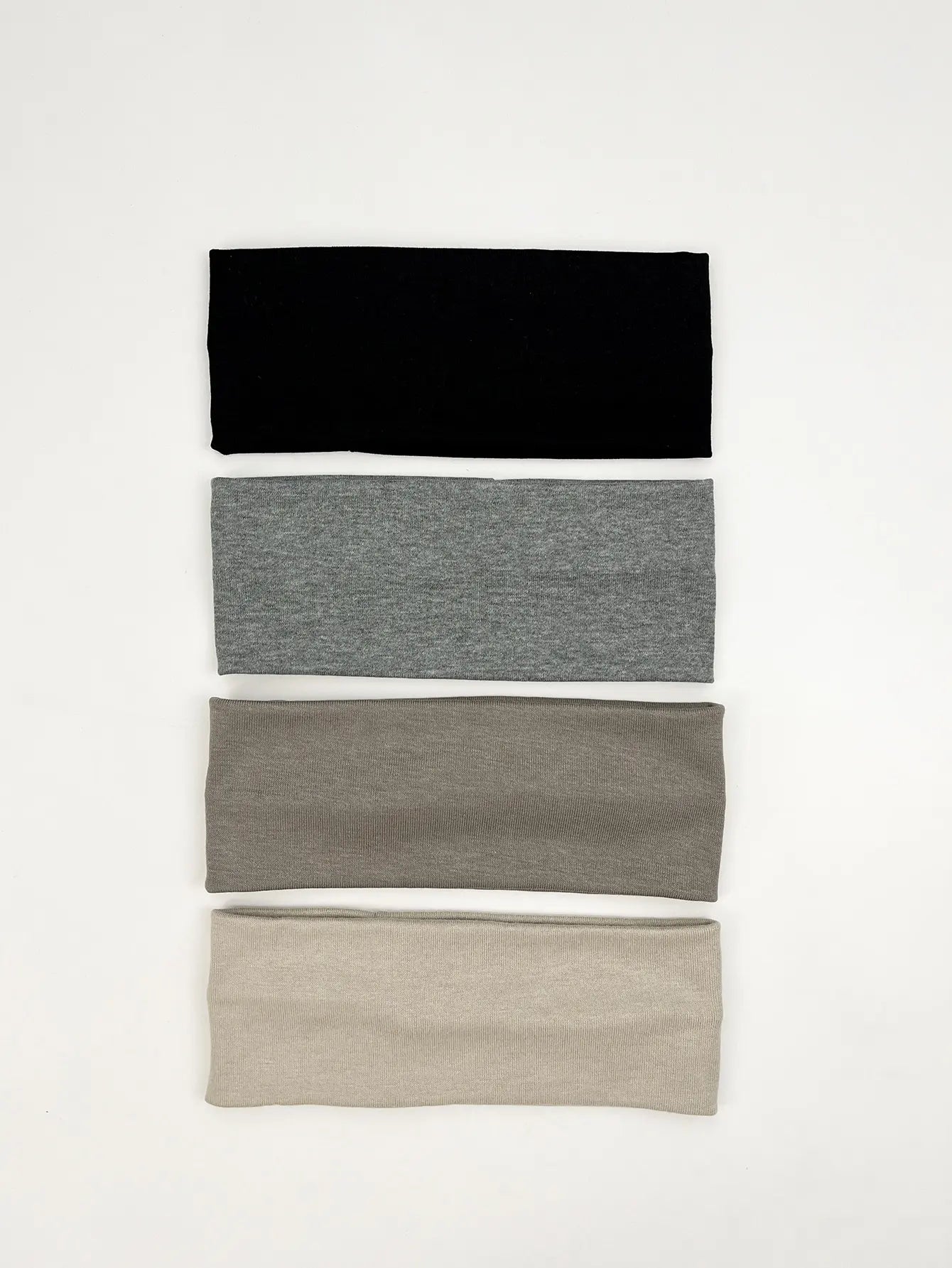 4Pcs/Set Fashion Knitted Hair Bands Women Solid Color Wide Elastic Headband Sport Yoga Hairband Soft Wash Face Makeup Headwrap