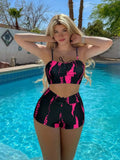 Sexy High-Waist Bikini Set Women's Separate Swimsuit Trendy Cross-Border Flat Angle Swimwear from Mainland China Female Swimwear