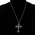 Hip Hop Cross Pendant Necklace Gothic Stainless Steel Minimalist Jewelry For Men Retro Fashion Unisex Gift Couple Accessories