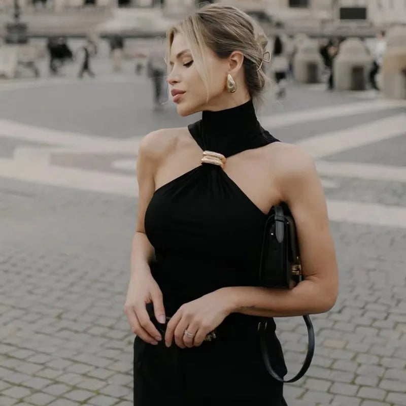 Tuularose Women Summer Tank Top Fashion Solid Sleeveless Strapless Tight T-Shirt Top Sexy High Street Vintage Vest Camisole 2025
