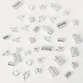40pcs Metal Hair Rings Beads Cuffs Tubes Charms Hollow Out Dread African Hair Braids mix Hair Braider Decoration Accessories