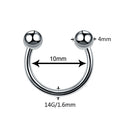 1PC G23 Titanium Nose Rings Lip Eyebrow Piercings Ear Septum Helix Cartilage Piercing Labret Nariz Septum Piercings Body Jewelry