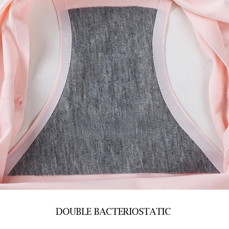 Women's Underwear Ice Silk Cotton Antibacterial  Briefs  Lingerie Female Casual Girls Panties Ladies Underpants Plus-size XXL