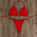 Women's Bikini Swimsuits - Beach Vacation Style Spa Swimsuits - Braided and Thin Strap Necked Swimsuits for Big and Small Busts