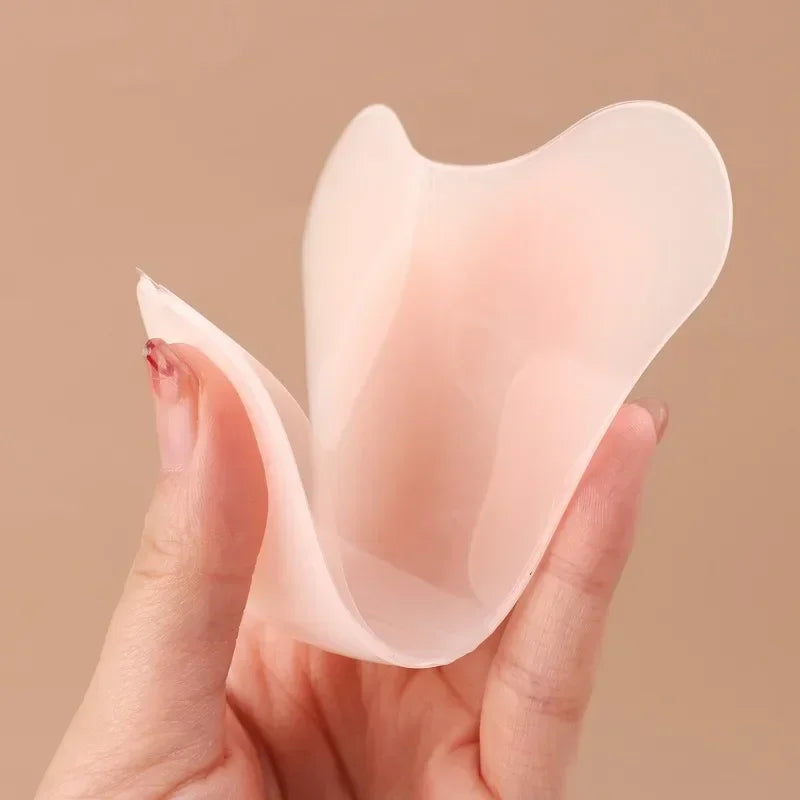 Reusable Invisible Panties Pads Silicone Swimsuit Underwear Camel Toe Leggings Privacy Stickiness Adhesive Waterproof Cover Pad
