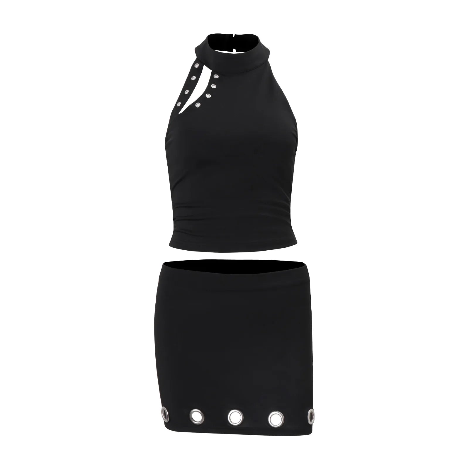 Women's Clothing 2026 Autumn New Design Short Vest Top Hip Skirt Set