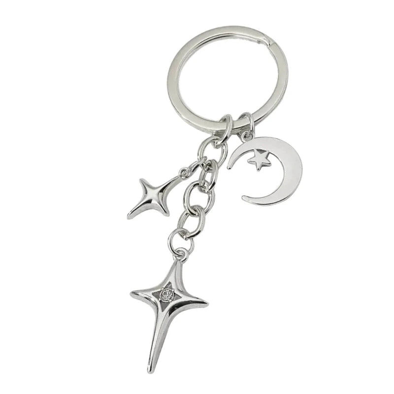 Phone Charm Strap Y2K Keychain Kawaii-Cute Pendant Jewelry Keyring Lanyard String Black Cross-Bow Beaded Chain for Women Girl