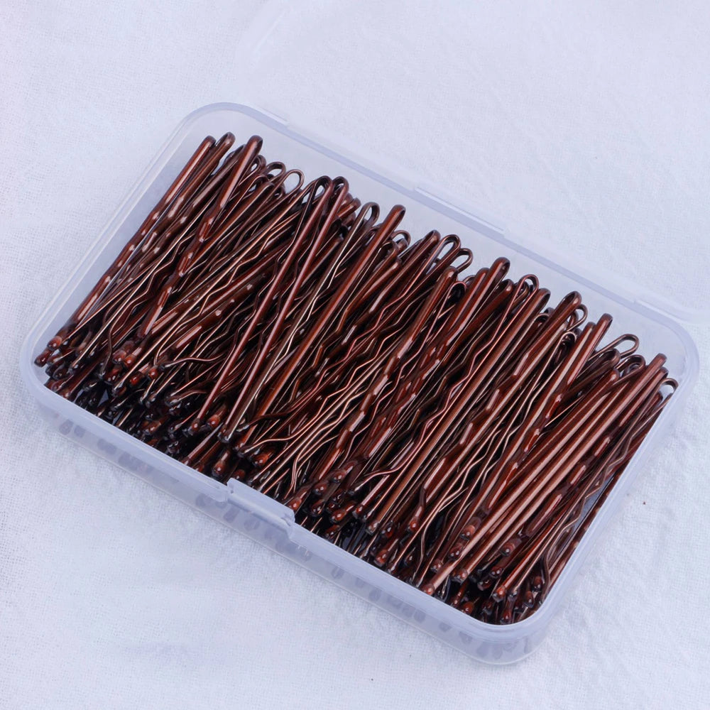 150pcs Women Solid Casual Bobby Pin Box Set For Daily Life Pins Female Hair Clips For Makeup Tools Hair Styling Accessories