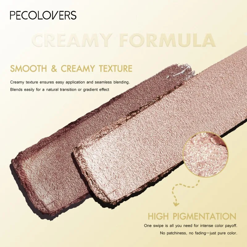 Double Color Eyeshadow Stick Glitter Highlight Shadow Stick Eye Makeup Waterproof Lasting Shimmer Metallic Eyeshadow Makeup