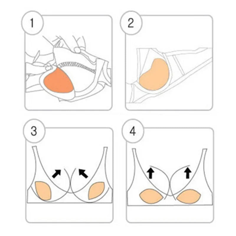 1-3pairs bikini chest pad bikini set push up padded bikinis swimsuit women swimwear women thicker breathable sponge bra pad
