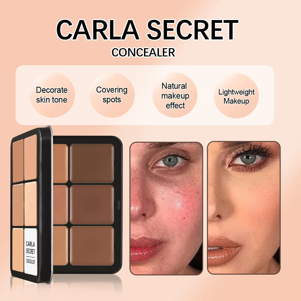 12 Color concealer Palette Matte Phosphor Outline Makeup Palette Cream foundation make-up Makeup Face Repair