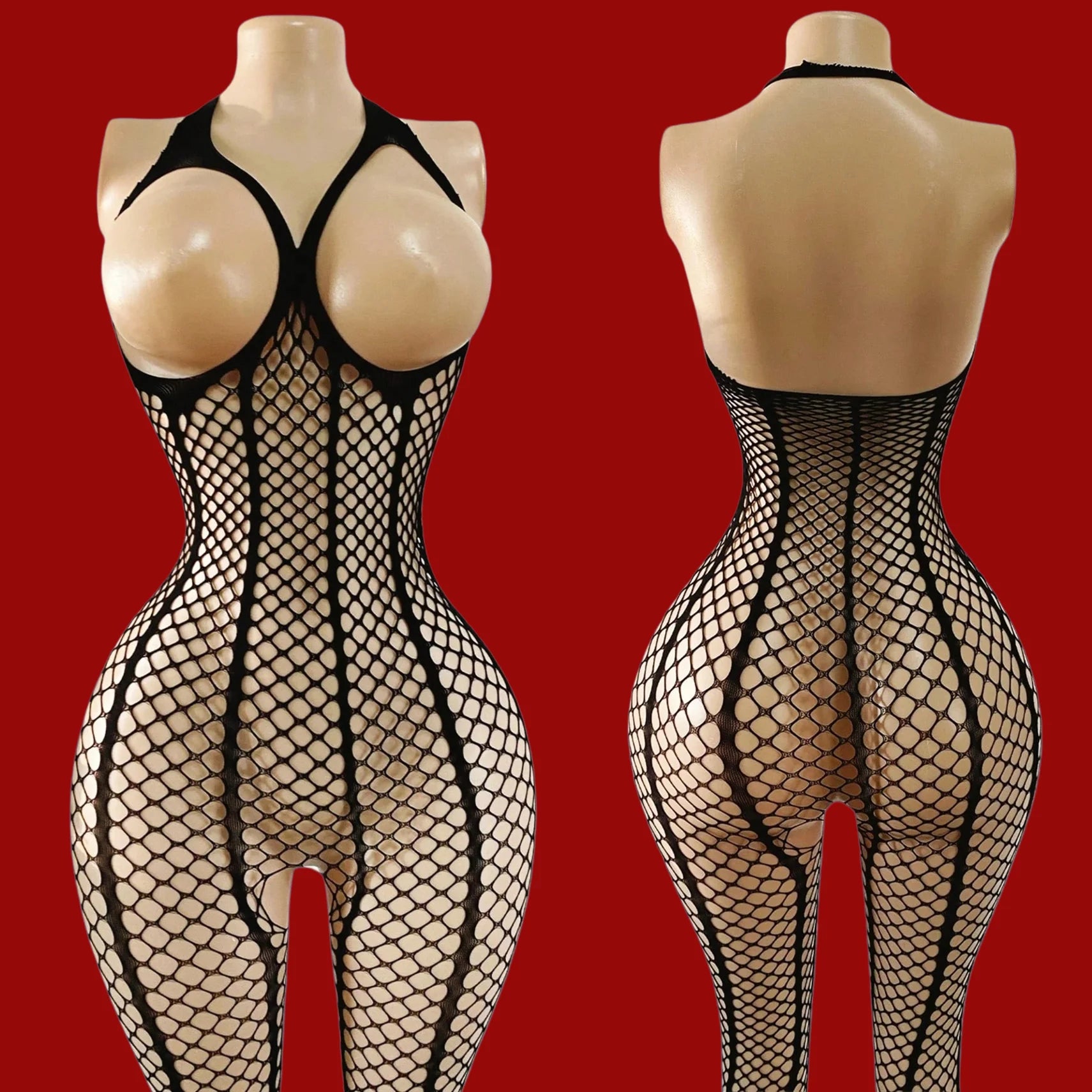 Erotic Open Crotch Bodystocking Lingerie Black Women Bodysuit Sexy Porn Sleeveless Underwear Lenceria Sexual Mujer Crotchless