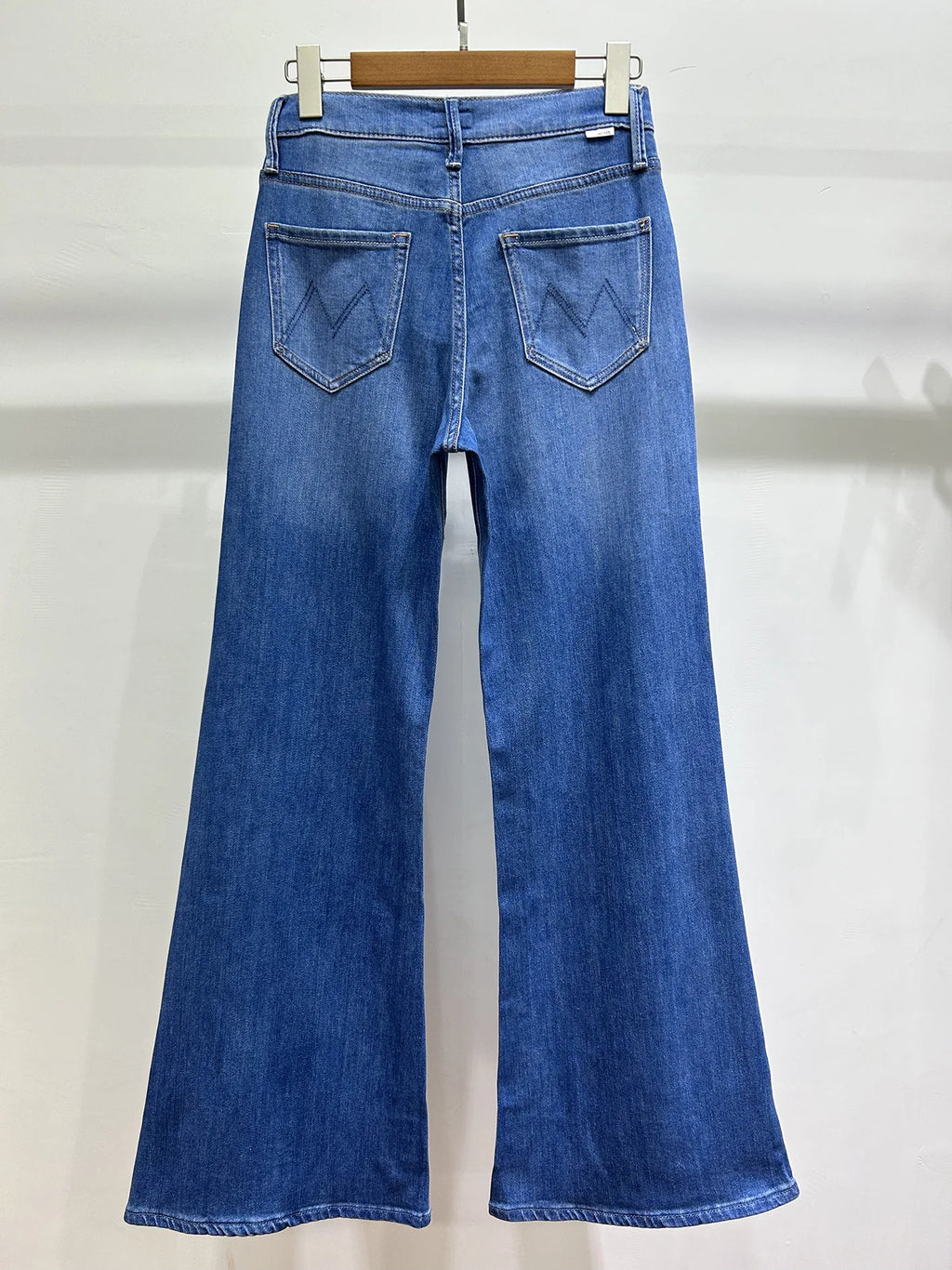 Women casual High Waist Wide Legs jeans Soft fashion denim Pants