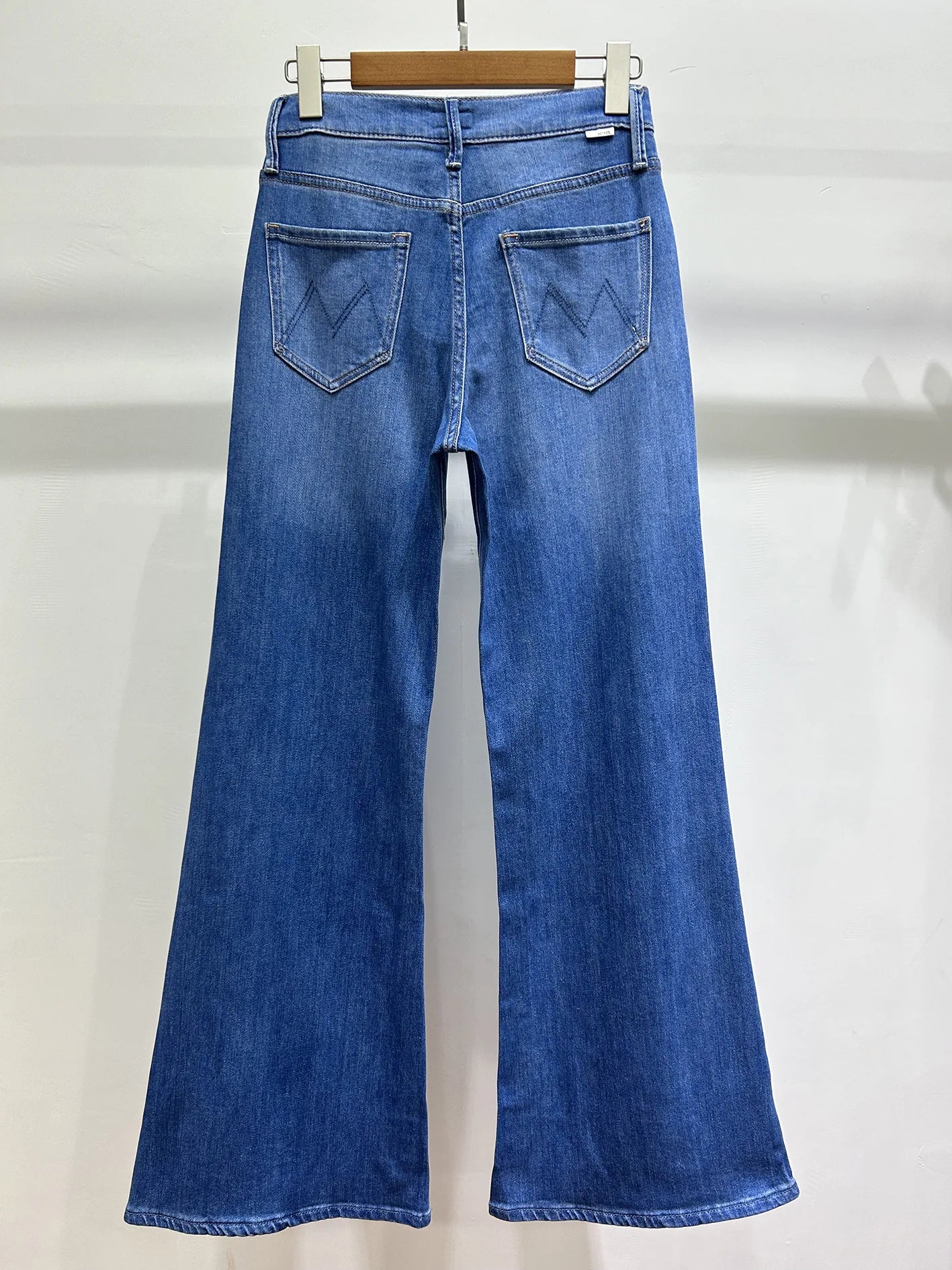 Women casual High Waist Wide Legs jeans Soft fashion denim Pants