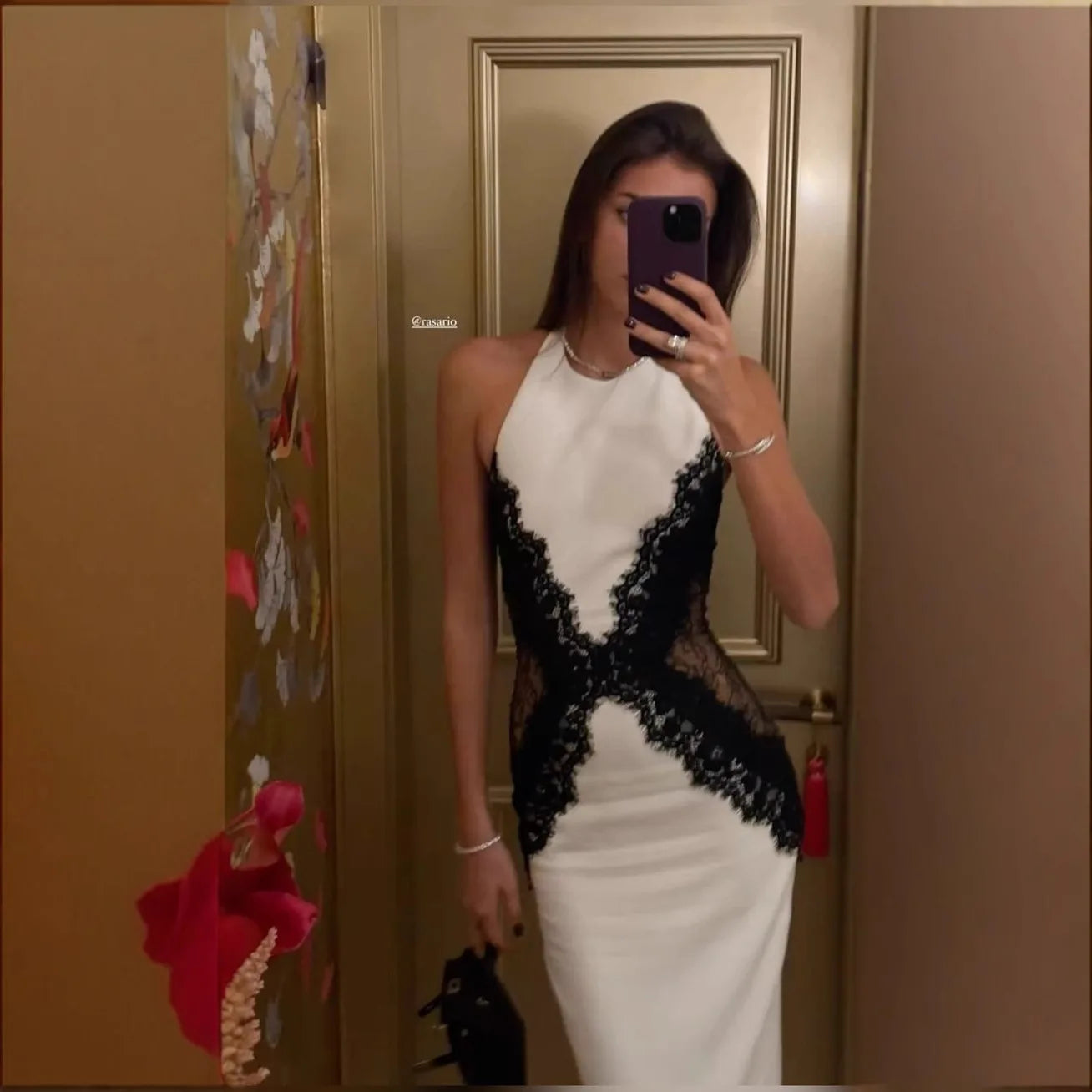 Elegant White Long Dress Women's Halter Backless Casual Black Lace Patchwork Slit Maxi Dresses Evening Party Cocktail Prom 2026