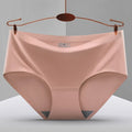 Women's Underwear Ice Silk Cotton Antibacterial  Briefs  Lingerie Female Casual Girls Panties Ladies Underpants Plus-size XXL