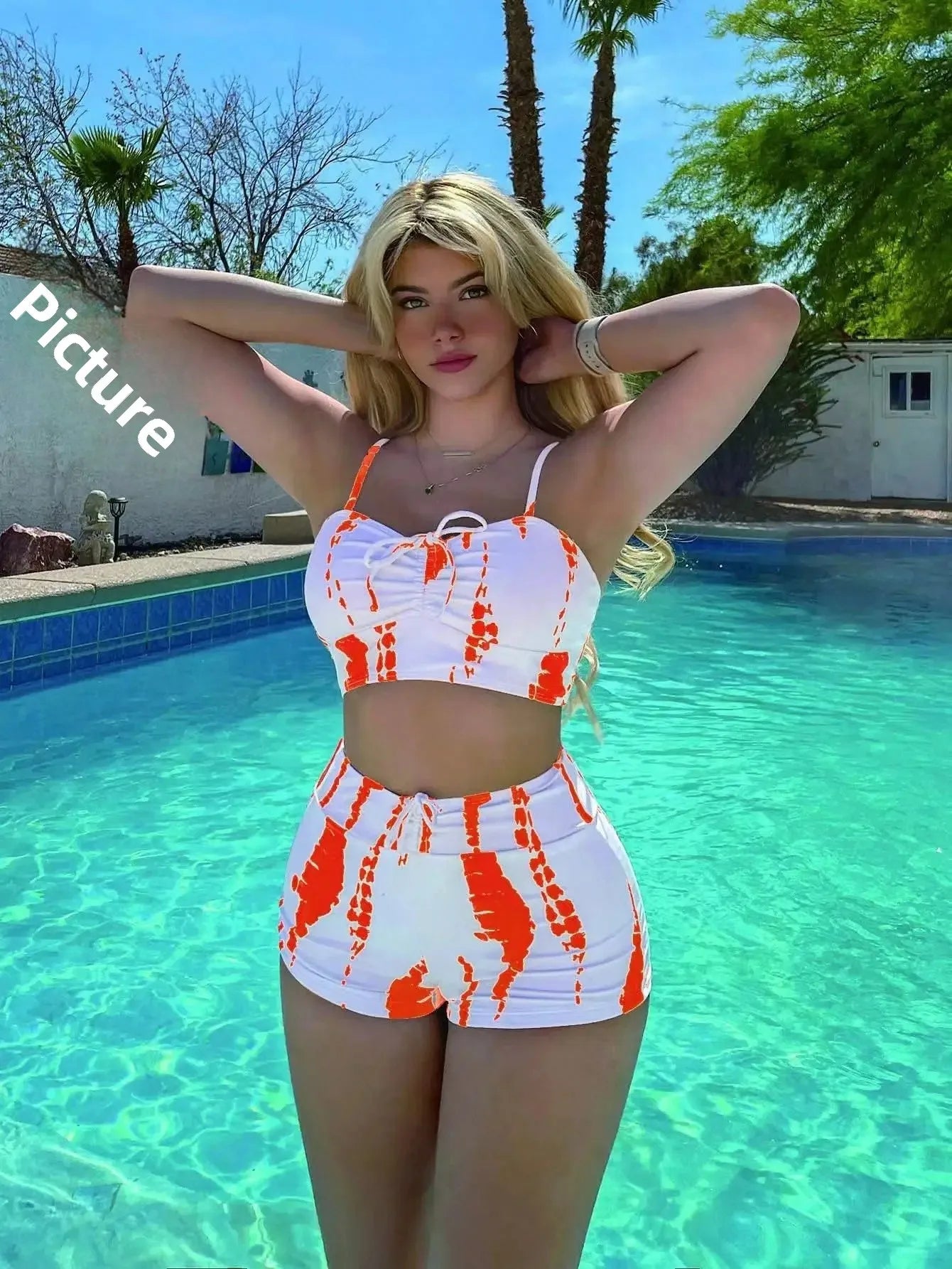 Sexy High-Waist Bikini Set Women's Separate Swimsuit Trendy Cross-Border Flat Angle Swimwear from Mainland China Female Swimwear