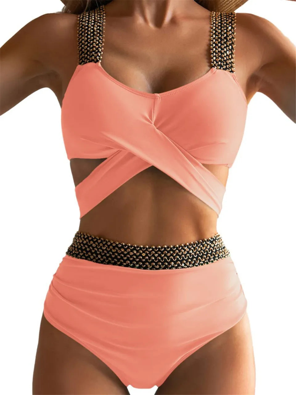 Bandage Bikinis 2026 Women Push Up Swimsuit Solid Sexy Swimwear Female Brazilian Bathing Suit Black Swimming Summer Beachwear