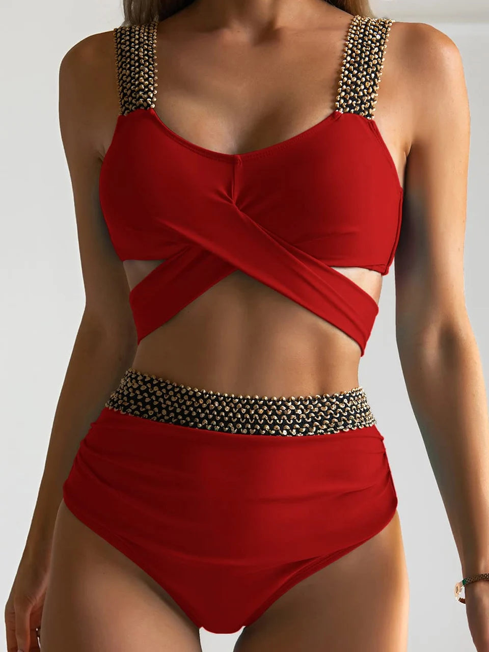 Bandage Bikinis 2026 Women Push Up Swimsuit Solid Sexy Swimwear Female Brazilian Bathing Suit Black Swimming Summer Beachwear